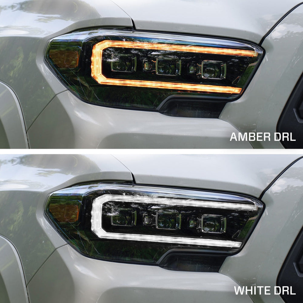 2016-2023 Toyota Tacoma LED Projector Headlights with Selectable DRL (pair)