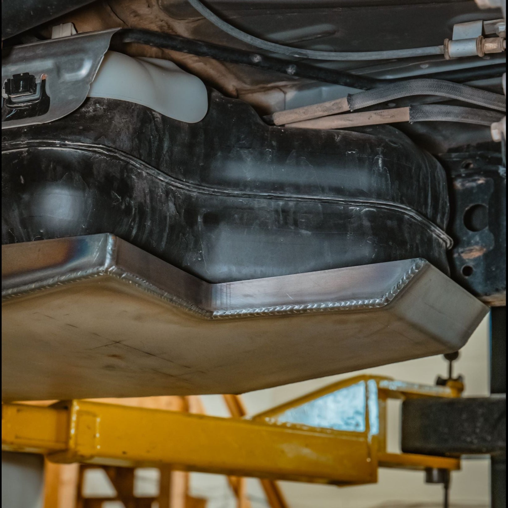 C4 Fabrication fuel tank skid plate on a 2010+ 5th Gen 4Runner