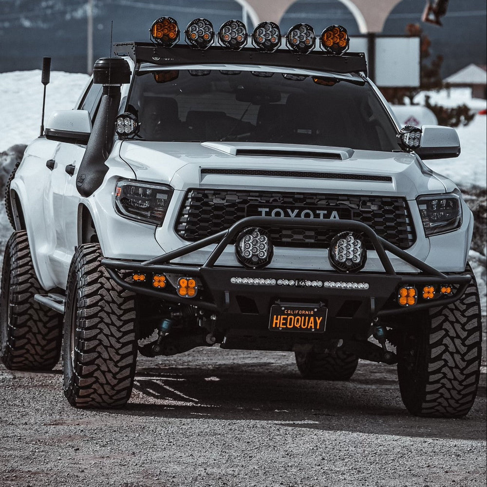 C4 Hybrid bumper installed on a heavily modified Tundra Crew Max.
