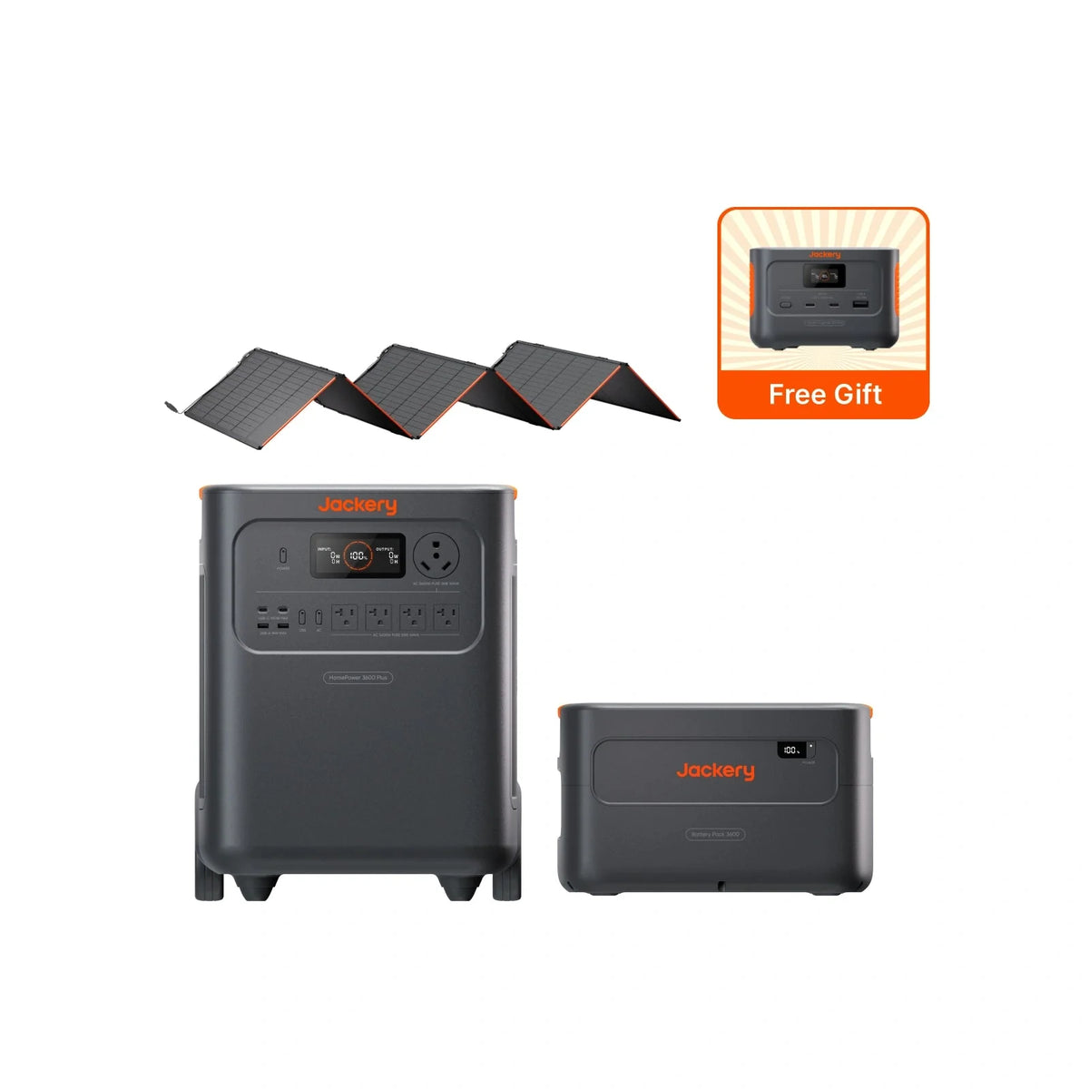 Jackery Solar Generator  HomePower 3600 Plus