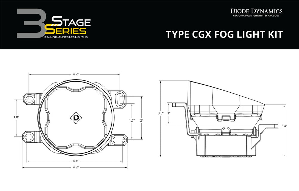 SS3 LED Fog Light Kit for 2010-2013 Lexus GX460