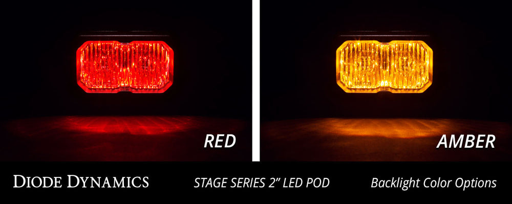C2 1.0 SAE/DOT White Sport LED Pod (pair)