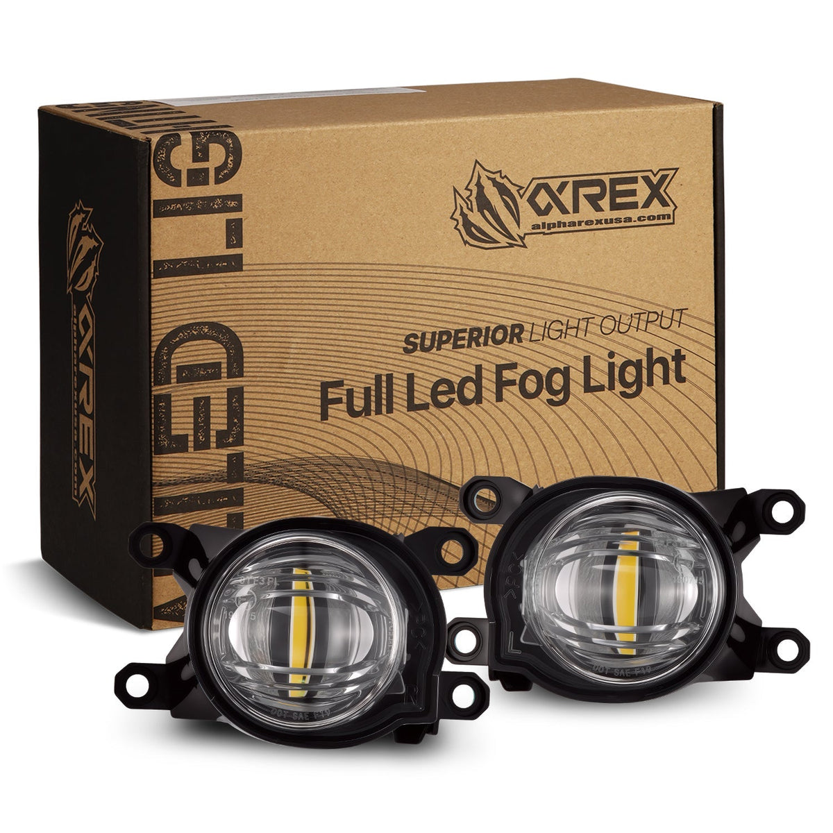 24-26 Toyota Land Cruiser DoubleTap Dual Color LED Projector Fog Lights | AlphaRex